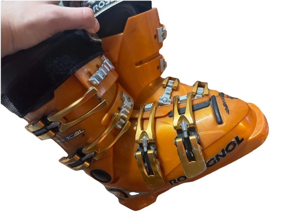 全新 带盒 KID'S ROSSIGNOL HERO J3 白色滑雪靴 MON 22.5 美国青少年 4 — 第 4/4 张图片