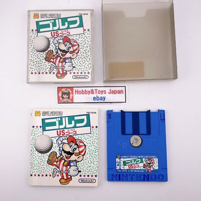 Nintendo Famicom Disk System MARIO GOLF US COURSE NES 1987 getestet & funktio...