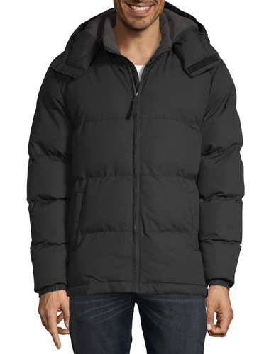 HEAVYWEIGHT HOODED PUFFER JACKET 