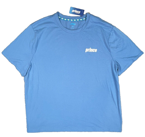 Prince Pickleball Shirt Adult XXL Navy Blue Capri Short Sleeve Graphic Tee Logo - Picture 17 of 17