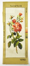 Royal Paris Needlepoint Roses Bouquet Wall Tapestry Needlework Flower Floral Art