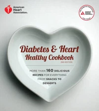 Diabetes and Heart Healthy Cookbook - Paperback - GOOD