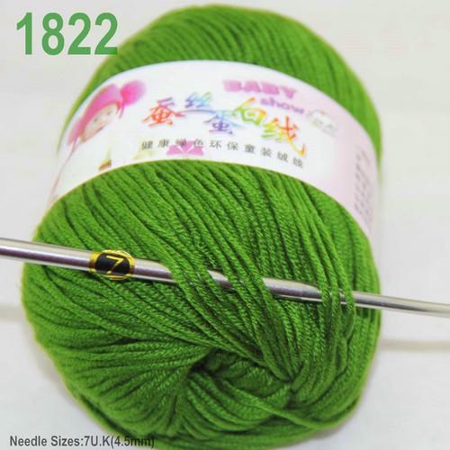 Sale 6 ballsx 50gr DK Baby Soft Cashmere Silk Wool hand knitting Crochet Yarn 22 - Picture 2 of 12