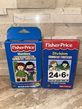 Fisher Price Math Division  Numbers Flashcards 54 Math Cards Each