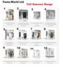 Daewoo Stylish Designer Heavy Duty Kettles Toasters Soup Maker for family & FRDS