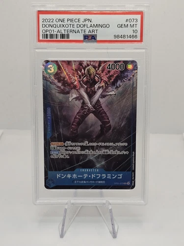 2022 Japanese One Piece Romance Dawn Donquixote Doflamingo OP01-073 PSA 10 Gem