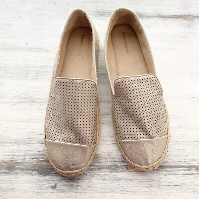 Charter Club Women's Joniip Espadrille Flats Shoes Platino Size 12M