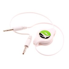 Retractable Aux Cable 3.5mm Adapter Car Stereo Aux-in Audio Cord for Cell Phones