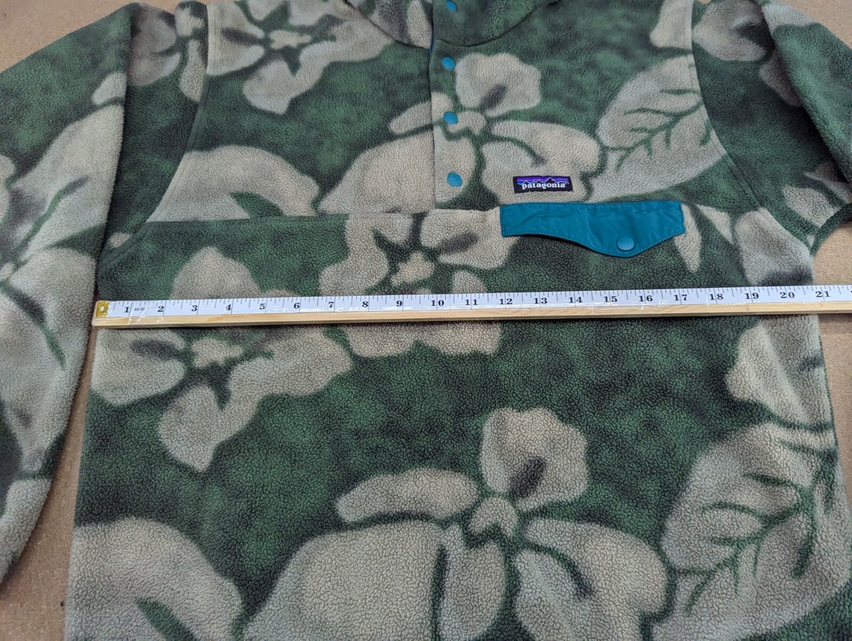 Patagonia Synchilla Snap T Pullover Size M Fleece Hibiscus