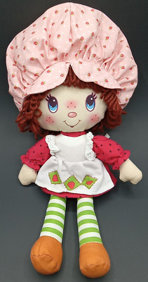 Strawberry Shortcake Cloth Rag Doll 14'' Yarn Hair 2016 Stuffed Animal Toy