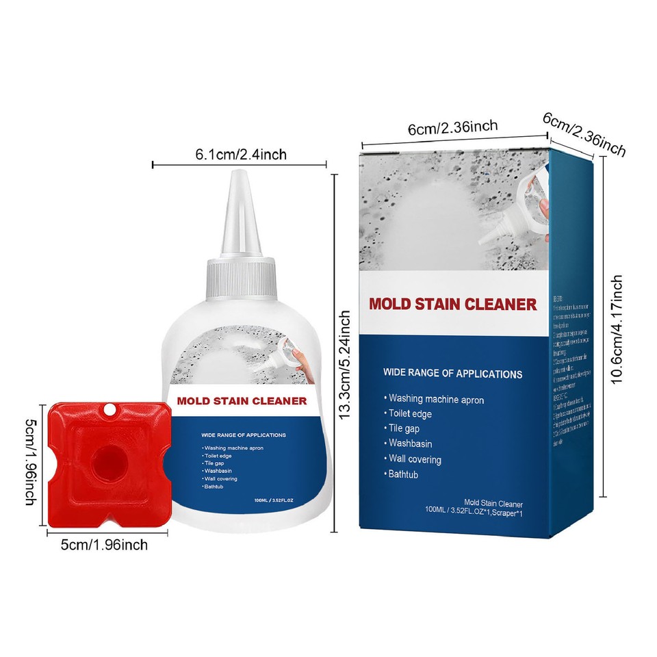 2pcs Mold Remover Gel For Bathroom Rapid Effective Mold