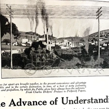 Vintage Ad 1921 Ephemera Bell System American Telephone & Telegraph Company