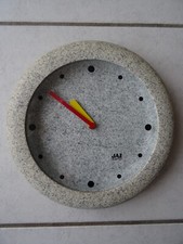 Horloge pendule murale Jaz vintage design Albert Leclerc an 80