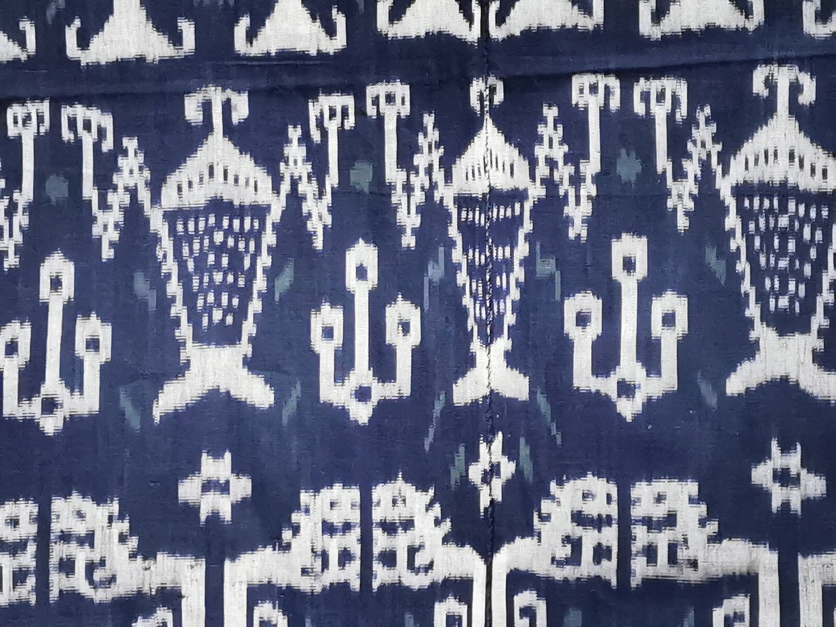 A COLLECTION OF SEVEN INDONESIAN SUMBA IKAT COTTON TEXTILE PANELS