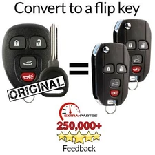 2 For 2014 2015 2016 2017 Chevrolet Traverse Car Remote Keyless Flip Key Fob