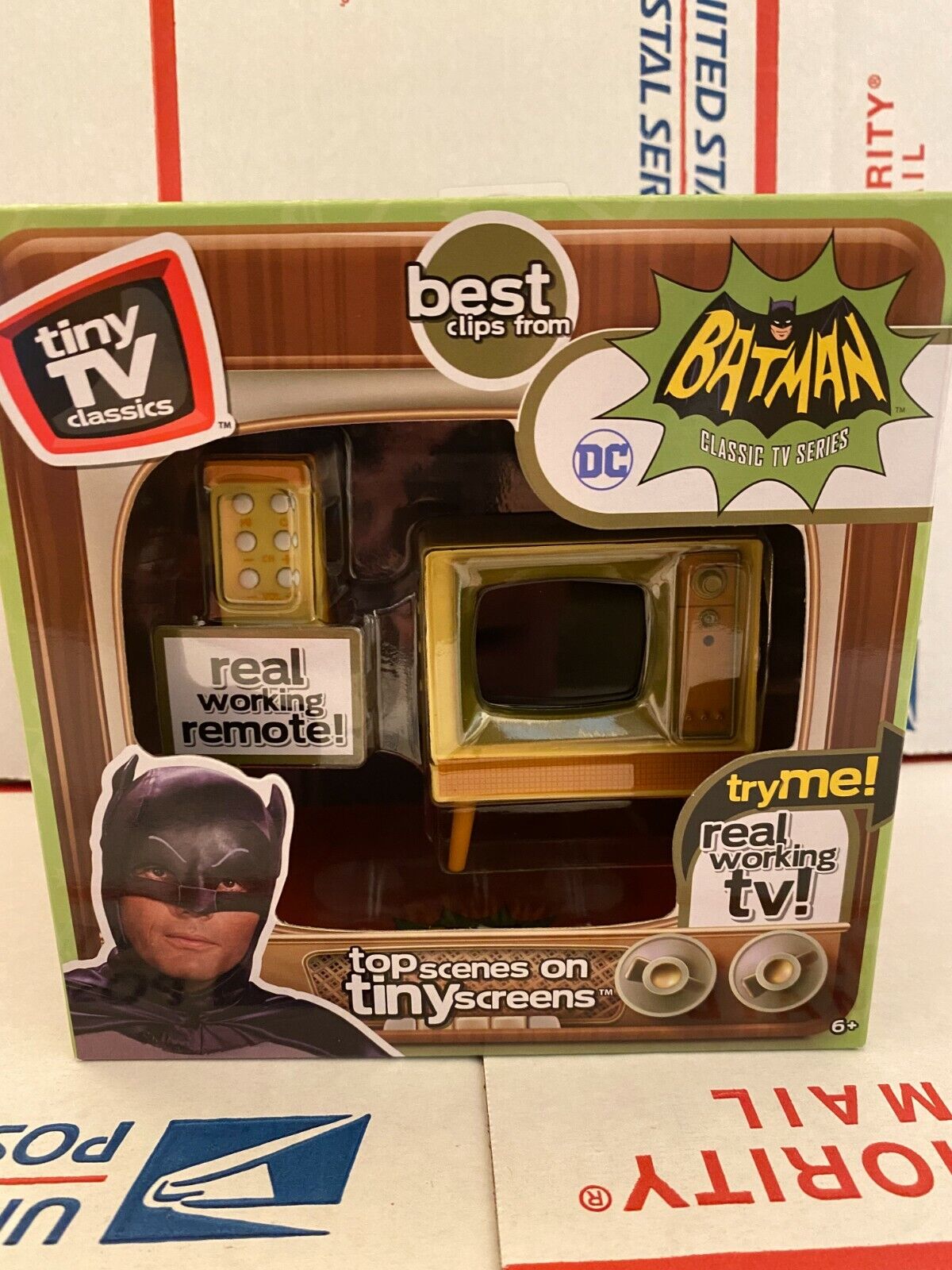 Tiny TV Batman Classics Real Working TV with Top Scenes From the Classic Batman
