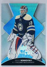 2017-18 CLEAR CUT SUPERSTARS SERGEI BOBROVSKY COLUMBUS BLUE JACKETS #CCS-SB