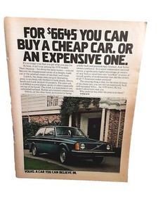 1978 Volvo A Car You Can Believe In Vintage Print Ad