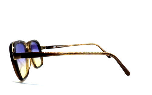 Lunettes de Soleil Homme Femme Vintage Âge 80 Made IN Italy Brumeux Pierre Leroc - Photo 4 sur 5