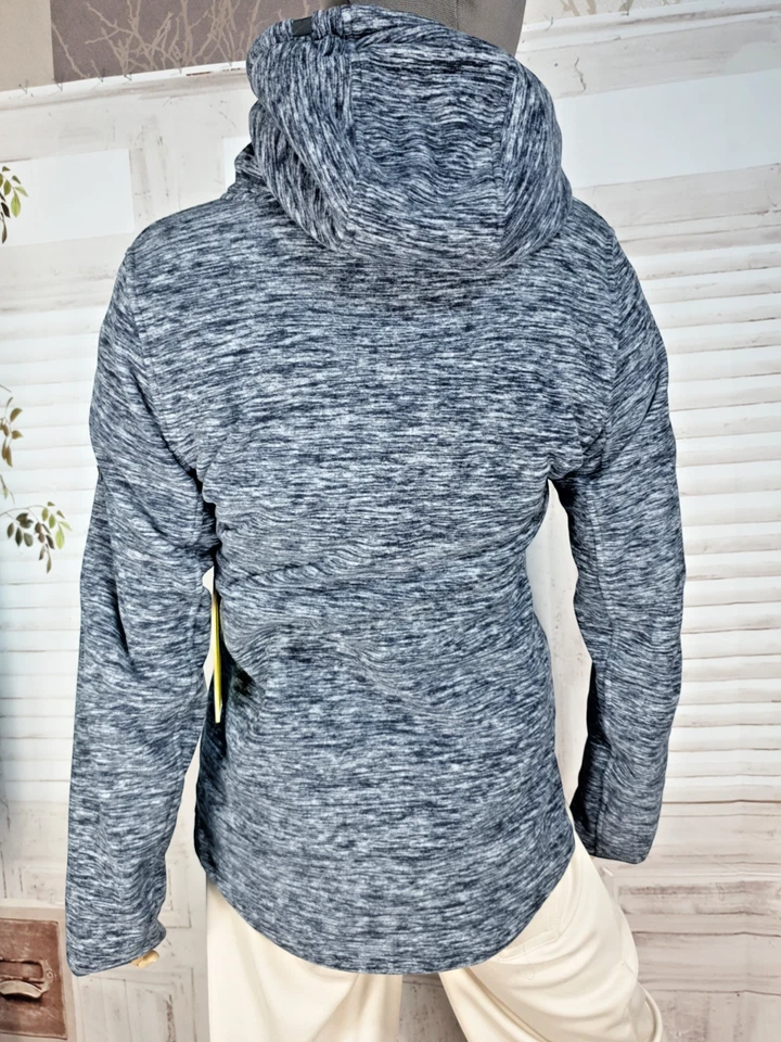 Alife&Kickin Damen Fleecejacke Kapuze Übergang-Jacke warmer Materialmix L/38 - Bild 4 von 4