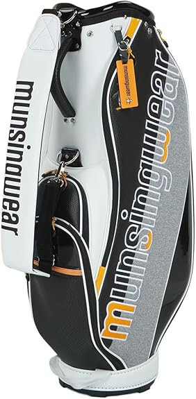 Мужская сумка MUNSINGWEAR Golf Caddy Bag ENVOY 9x47 дюймов 3,2 кг Черный, белый MQBXJJ10
