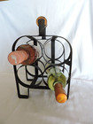 Four Section Metal Bottle Carrier with Wood Handle — photo 6