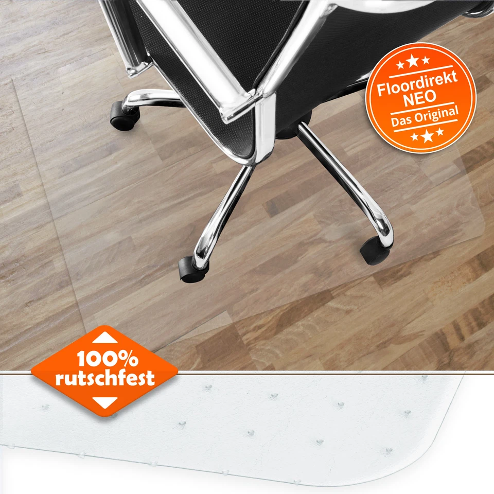 Floordirekt Neo Bodenschutzmatte Stuhlunterlage Bürostuhlunterlage Schutzmatte