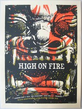 High On Fire Concert Poster Colorado 2006