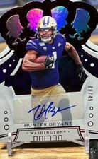 2020 Crown Royale Draft Picks Signatures Red #47 Hunter Bryant Rookie Auto /49 