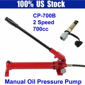 10000psi 2-Stage 700cc Portable Manual Hydraulic Pump Hydraulic Pressure Pump