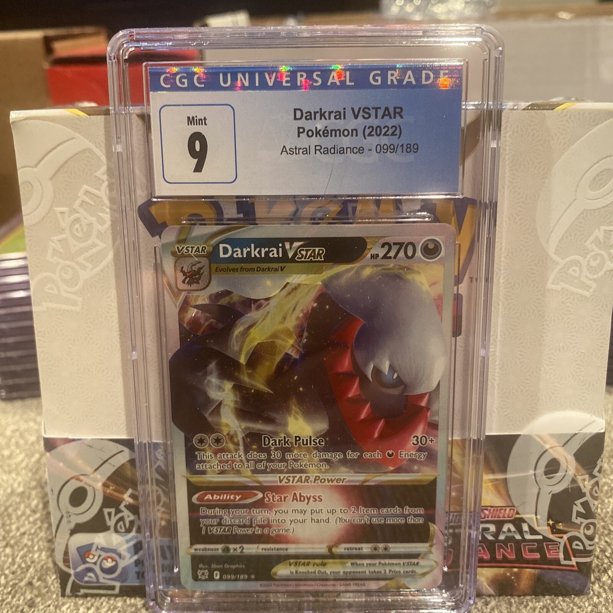 Darkrai VSTAR Astral Radiance - 099/189 CGC 9 MINT | eBay