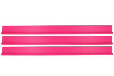 Dominator Race Products Rocker Panel - Molded Plastic - Pink - Set of 3