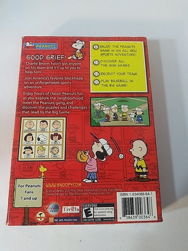 Peanuts PC Windows MAC Videogioco È Il Grande Gioco Charlie Brown Snoopy Linus - Foto 3 di 4