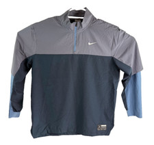 Nike Golf Club Dri-FIT 1/2 Zip Golf Jacket Navy Men s Size Medium FQ1155-478
