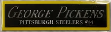 GEORGE PICKENS STEELERS NAMEPLATE AUTOGRAPH SIGNED FOOTBALL-HELMET-JERSEY-PHOTO