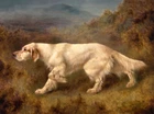 Wall art Hunting dogs Giclee Art Oil painting printed on canvas L3612