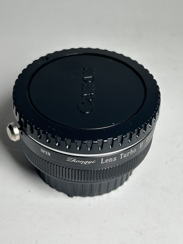 Lens Turbo II Adapter for Sony Mount NEX α6000 α6500 to Canon EF Mount