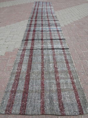 Carpet Runner, Hallway Rug Corridor Ragrug Long Stairs Kilim Runner Rug 34''X198''