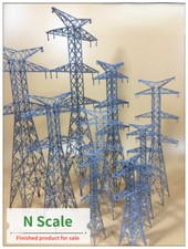 1:87/150/200 Diorama Power Transmission Tower Model Scene Building Model Props