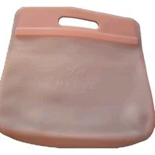 Maelys Coral Silicone Shower Cosmetics Makeup Tote NEW Dorm Shower WATERSAFE Zip