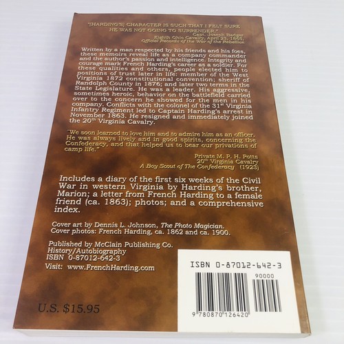 EDITOR SIGNED French Harding : Civil War Memoirs by French Harding 2001 PB - Picture 3 of 12