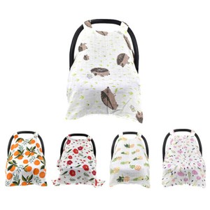 Baby Infant Stroller Pram Car Seat Cover Soft Muslin Cotton Sun Shade Canopy