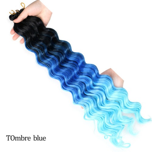 20in Deep Wave Curly Bulk Hair Crochet Braids Twist Braiding Hair Extension 50cm - Picture 38 of 40