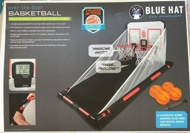 electronic basketball hoop game