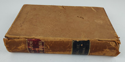 The Code Of North Carolina Vol. II 1883 Hardback Book Original Copy Vintage Used