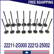 For 08-16 Hyundai Sonata Kia Optima 2.0 2.4L New Engine Intake Exhaust Valve Set