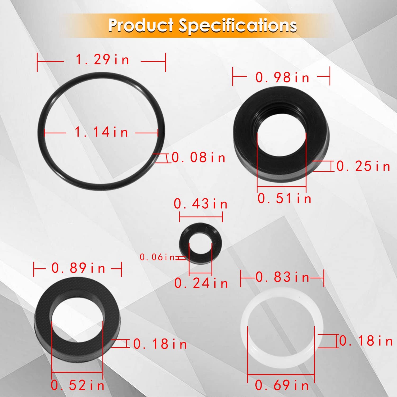 34262 Seal Kit for CAT Pump 66DX 6DX Pumps 6DX35G1I 6DX40G1I 66DX30G1I 66DX35...