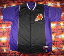 Vintage Majestic Phoenix Suns Baseball Style Jersey NBA Men's XL Basketball