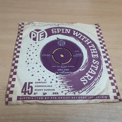 7'' Single - Emile Ford/Checkmates, Don't Tell Me Your Troubles, 1959 (7N. 15225)