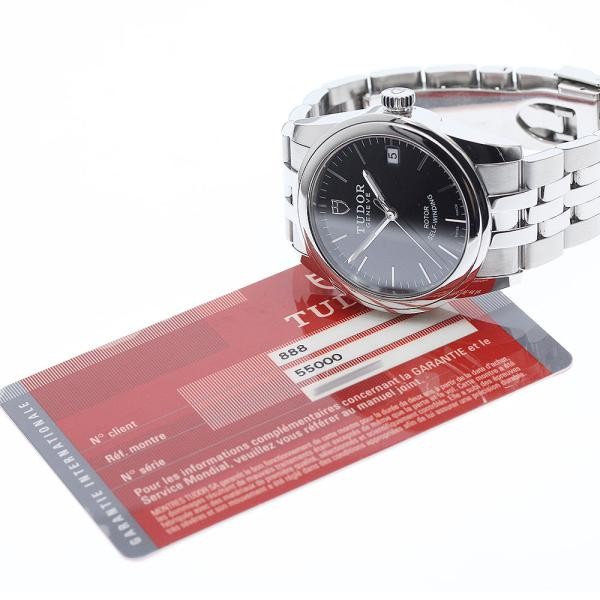 TUDOR GLAMOUR 55000 36mm SS Black #C27746